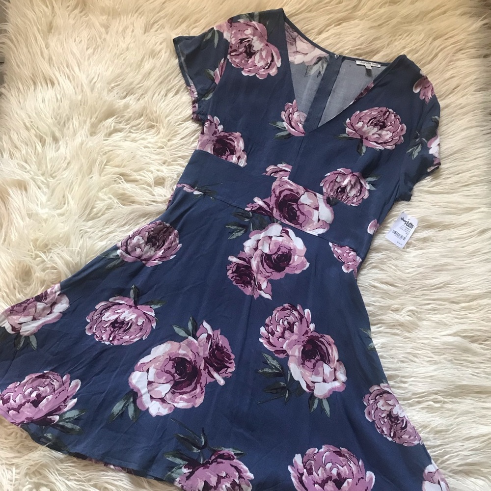 NEW Charlotte Russe Floral Fit & Flare Dress